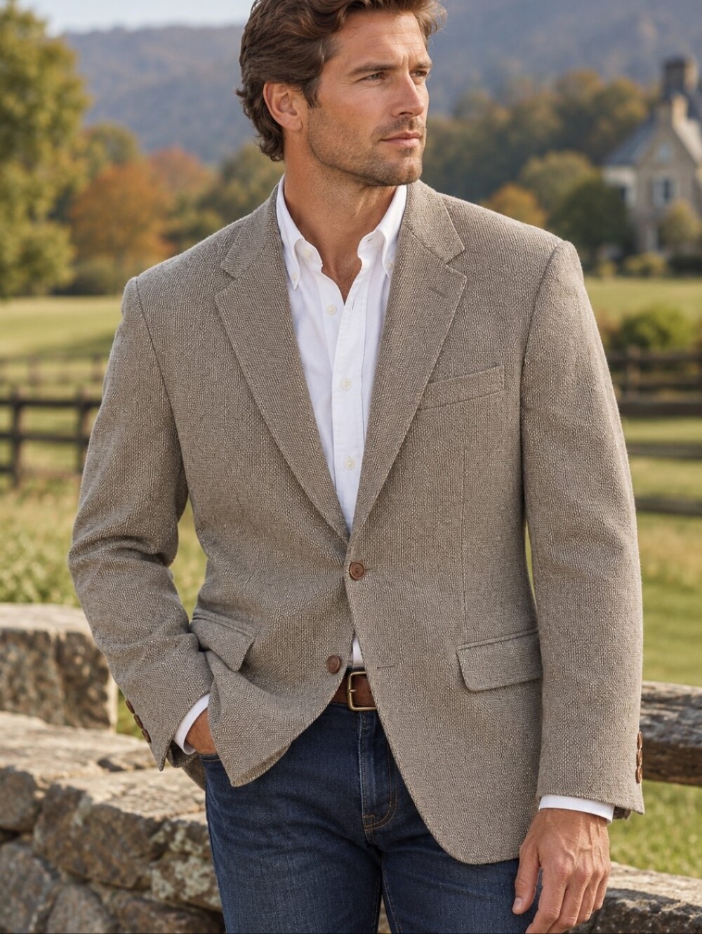 Ralph Lauren 100% Wool Sport Coat Double Vented 44R